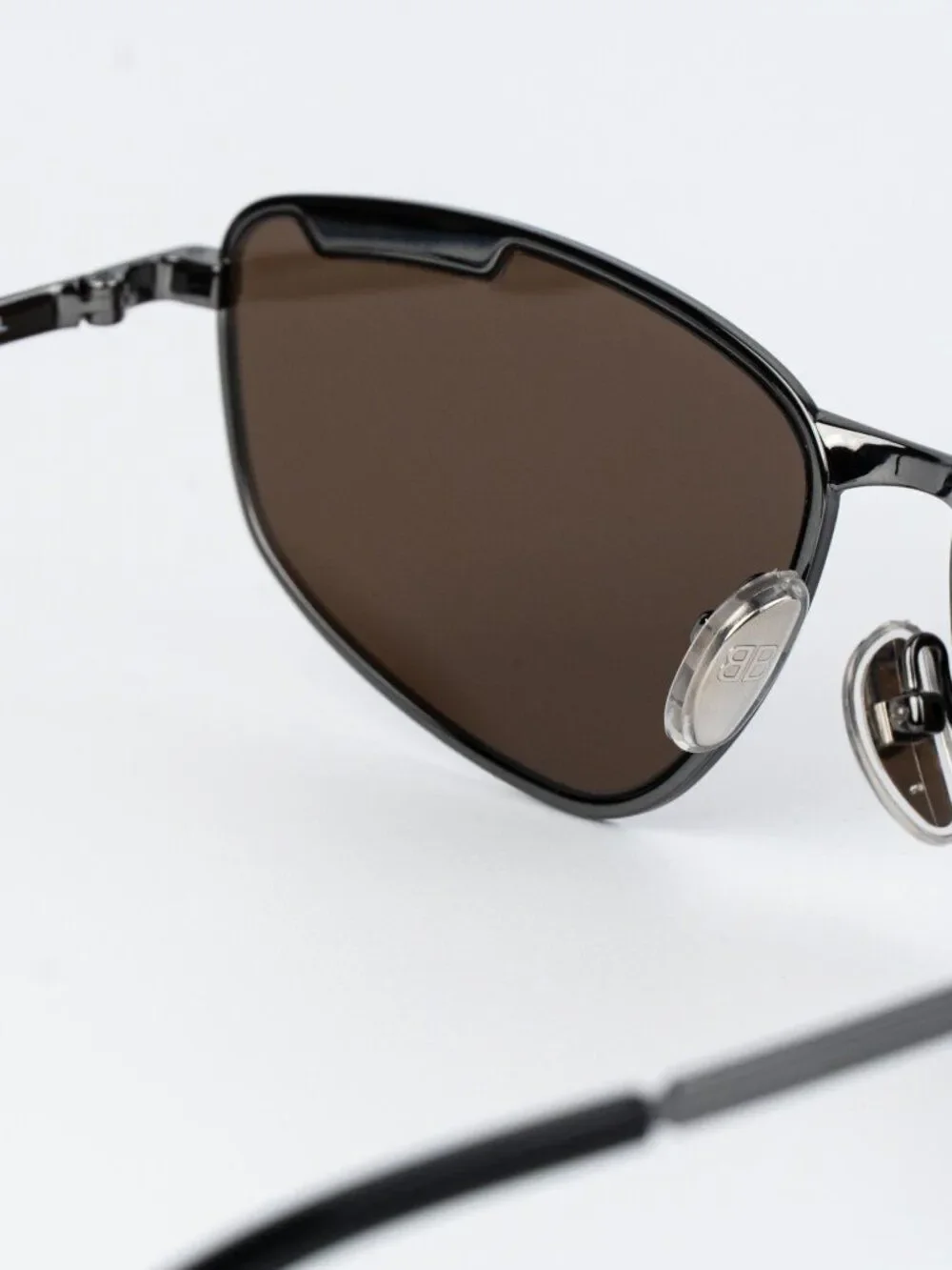 Balenciaga Men Sunglasses Ruthenium Brown BB0277S 002 NEW AUTHENTIC